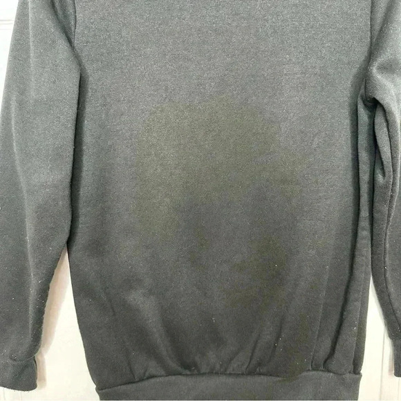 Happy Holidays! Christmas Snowman Sweatshirt Black Size Medium - Picture 14 of 16